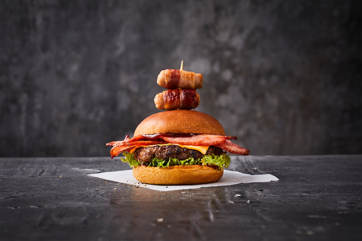 Discover: Pigs in Blanket Bacon Burger